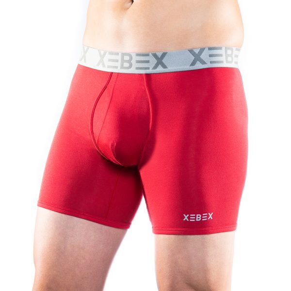 Xebex Modal Boxer Brief Logo View Firehouse Red