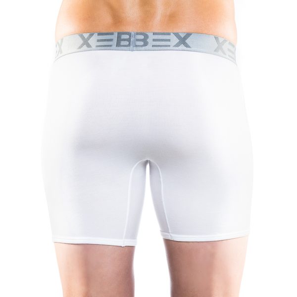 Xebex Modal Boxer Brief Back View White