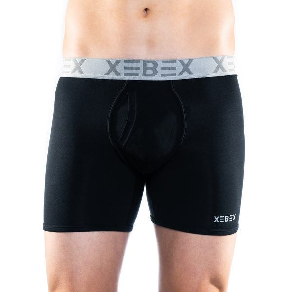 Xebex Modal Boxer Brief Front View Black