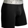 Xebex Modal Boxer Brief Ghost Mannequin Image black
